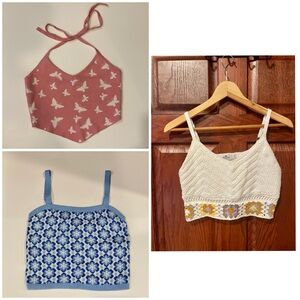 The Cutest 3-piece Sweater Halter Top Bundle!!!